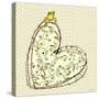 Tree Frog + Heart-Robbin Rawlings-Stretched Canvas