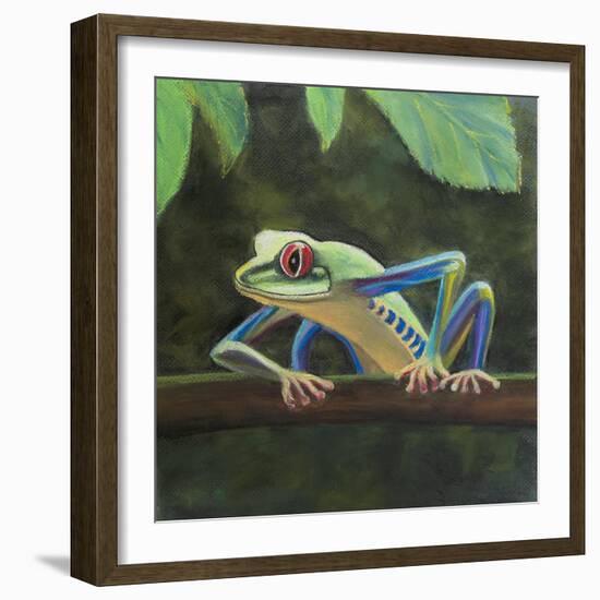 Tree frog,  pastel-Margo Starkey-Framed Giclee Print