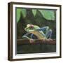 Tree frog,  pastel-Margo Starkey-Framed Giclee Print