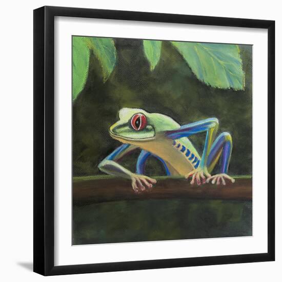 Tree frog,  pastel-Margo Starkey-Framed Giclee Print