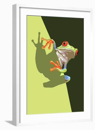 Tree Frog-Lantern Press-Framed Art Print