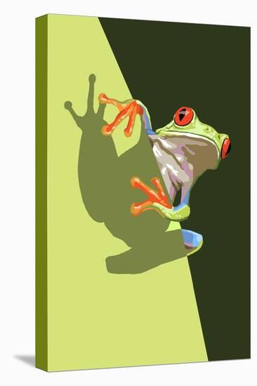 Tree Frog-Lantern Press-Stretched Canvas