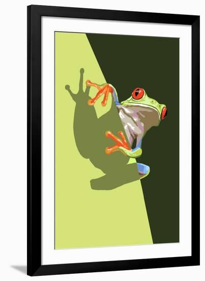 Tree Frog-Lantern Press-Framed Art Print