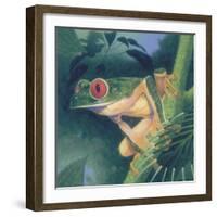 Tree Frog-Durwood Coffey-Framed Giclee Print