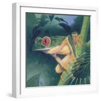 Tree Frog-Durwood Coffey-Framed Giclee Print