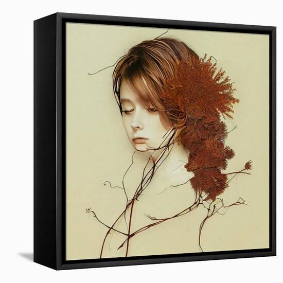 Tree Girl-null-Framed Stretched Canvas