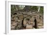 Tree Growing on Ruins of Ancient Spean Thmor Bridge, Siem Reap-David Wall-Framed Photographic Print