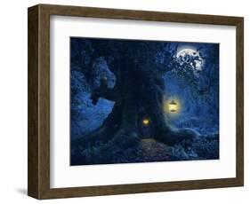 Tree Home in the Magic Forest-PetarPaunchev-Framed Art Print