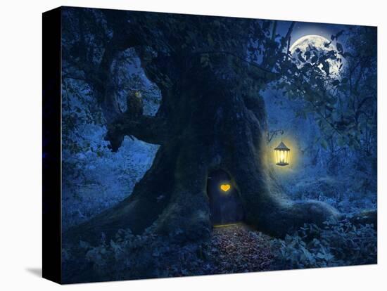 Tree Home in the Magic Forest-PetarPaunchev-Stretched Canvas