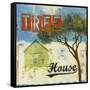 Tree House-Liz Jardine-Framed Stretched Canvas