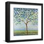 Tree in Blue-Libby Smart-Framed Art Print