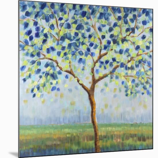 Tree in Blue-Libby Smart-Mounted Giclee Print