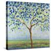 Tree in Blue-Libby Smart-Stretched Canvas