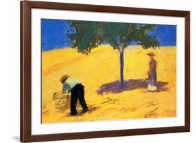 Tree in Cornfield-Auguste Macke-Framed Premium Giclee Print