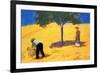 Tree in Cornfield-Auguste Macke-Framed Premium Giclee Print