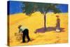 Tree in Cornfield-Auguste Macke-Stretched Canvas