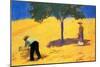 Tree in Cornfield-Auguste Macke-Mounted Art Print