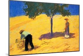 Tree in Cornfield-Auguste Macke-Mounted Art Print