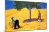 Tree in Cornfield-Auguste Macke-Mounted Art Print