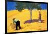 Tree In Cornfield-Auguste Macke-Framed Art Print