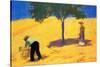 Tree In Cornfield-Auguste Macke-Stretched Canvas