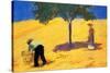 Tree In Cornfield-Auguste Macke-Stretched Canvas