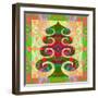 Tree in green, 2020, (oil on canvas)-Jane Tattersfield-Framed Giclee Print