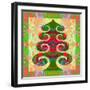 Tree in green, 2020, (oil on canvas)-Jane Tattersfield-Framed Giclee Print