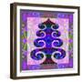 Tree in purple, 2020, (oil on canvas)-Jane Tattersfield-Framed Giclee Print