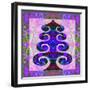 Tree in purple, 2020, (oil on canvas)-Jane Tattersfield-Framed Giclee Print