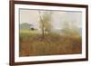 Tree in the Field-null-Framed Art Print