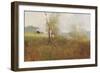 Tree in the Field-null-Framed Art Print