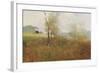 Tree in the Field-null-Framed Art Print