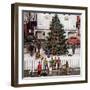 "Tree in Town Square," December 4, 1948-Stevan Dohanos-Framed Giclee Print