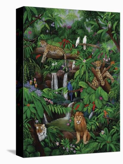 Tree Leopards-Betty Lou-Stretched Canvas