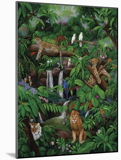 Tree Leopards-Betty Lou-Mounted Giclee Print