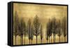 Tree Line on Gold-Kate Bennett-Framed Stretched Canvas