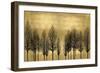 Tree Line on Gold-Kate Bennett-Framed Art Print