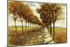 Tree-Lined Avenue in Bremen, 1912-Mario De Maria-Mounted Giclee Print