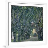 Tree-Lined Road Leading to the Manor House at Kammer, Upper Austria, 1912-Gustav Klimt-Framed Giclee Print