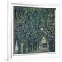 Tree-Lined Road Leading to the Manor House at Kammer, Upper Austria, 1912-Gustav Klimt-Framed Giclee Print