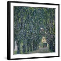 Tree-Lined Road Leading to the Manor House at Kammer, Upper Austria, 1912-Gustav Klimt-Framed Giclee Print