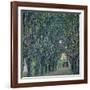 Tree-Lined Road Leading to the Manor House at Kammer, Upper Austria, 1912-Gustav Klimt-Framed Giclee Print