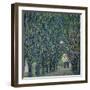 Tree-Lined Road Leading to the Manor House at Kammer, Upper Austria, 1912-Gustav Klimt-Framed Premium Giclee Print