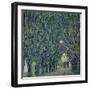 Tree-Lined Road Leading to the Manor House at Kammer, Upper Austria, 1912-Gustav Klimt-Framed Premium Giclee Print