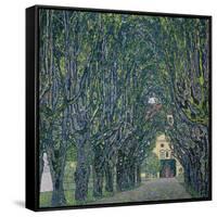 Tree-Lined Road Leading to the Manor House at Kammer, Upper Austria, 1912-Gustav Klimt-Framed Stretched Canvas
