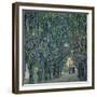 Tree-Lined Road Leading to the Manor House at Kammer, Upper Austria, 1912-Gustav Klimt-Framed Giclee Print