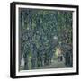 Tree-Lined Road Leading to the Manor House at Kammer, Upper Austria, 1912-Gustav Klimt-Framed Giclee Print