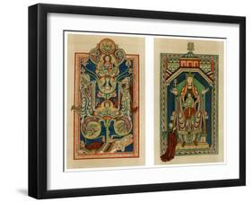 Tree of Jesse and Virgin and Child Enthroned, C1130-1140-null-Framed Giclee Print