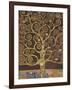Tree of Life (Brown Variation) V-Gustav Klimt-Framed Art Print